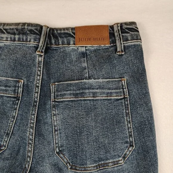 Judy Blue Jogger Denim Jeans Womens 5/27 High Waist Pocket Stretchy - Picture 8 of 11
